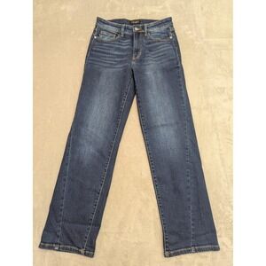 Judy Blue Straight Fit Jeans Womens 27 Blue Medium Wash Straight Leg Y2K Denim
